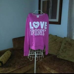 PINK crew neck sweater
